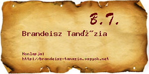 Brandeisz Tanázia névjegykártya